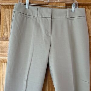 LOFT Riviera “Julie” Spring / Summer Khaki Stretch Cotton Ankle Pants Size 6